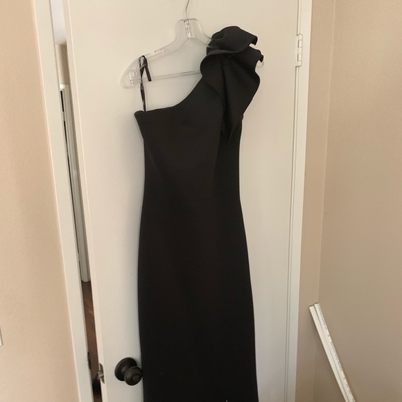 Jovani ruffled one shoulder evening gown - Picture 1 of 5